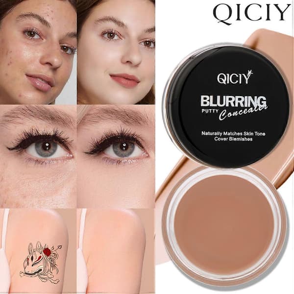 Multi-Use Pot Concealer Fuld Dækning - Under Eye Concealer vandtæt, smitter ikke af, til mørke rande, urenheder, makeup lysner til sensitiv hud k2