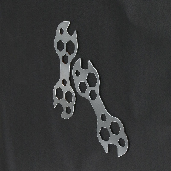 Yaju Multifunksjonell sykkelverktøysett i stål (sølv) (2 stk.)
