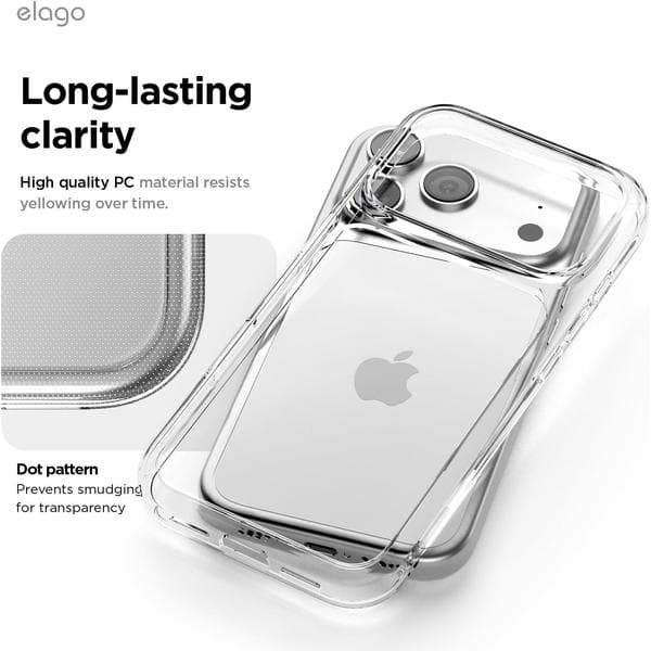 iPhone 17 Pro Case, Crystal Clear Case, Technology, Ultra-Thin, Raised Camera Protection, Durable Scratch-Resistant, Shockproof Protective Case