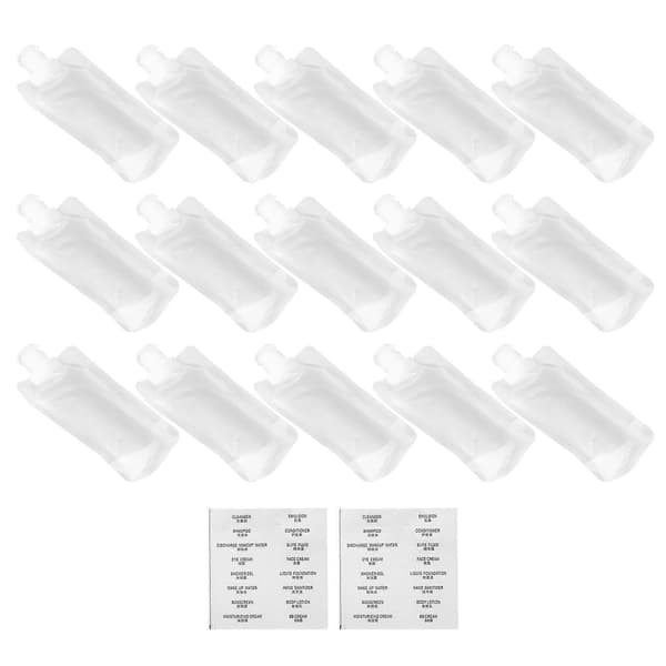 Kosmetiska underförpackningspåsar Transparent PET för lotion 1 set