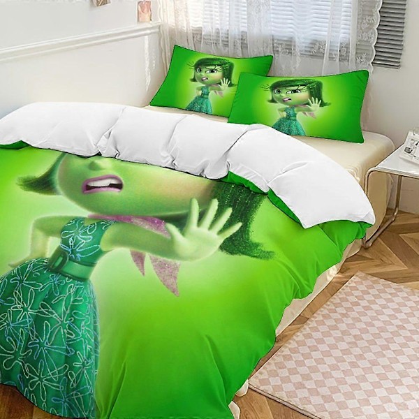 x371 Innsiden Ut 3-delt Sengesett Varmt og Komfortabelt Mykt Dynetrekk Sengesett med 1 Dynetrekk og 2 Putetrekk for Soverom b371 135x200cm 53x78in