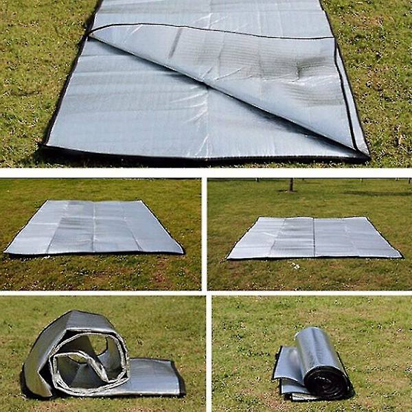 Aluminium Isolerende Måtte Skum Måtte Sovepose Til Camping Isolering Måtte Sammenklappelig Telt Måtte Gulvpude Termisk 2MX2M