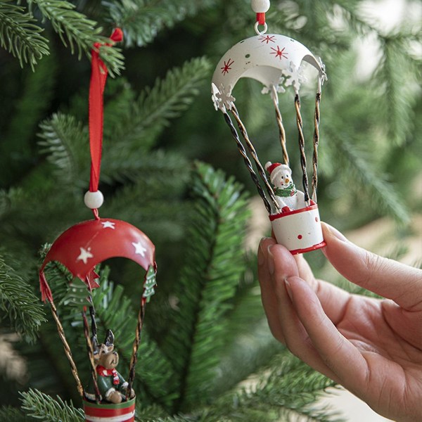 Julepynt Realistisk Øg Den Festlige Atmosfære Dekorativ Håndmalet Nordisk Stil Juletræ Dekoration Genanvendelig Jernkunst Julepynt B