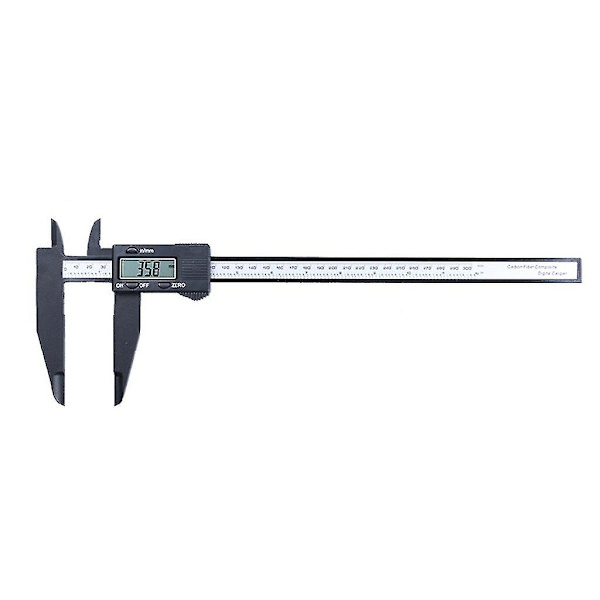 0-300mm/0,2mm Digitalt skyvelære 12 tommers LCD-skjerm Lang kjeve Mikrometer Linjal Måleinstrument Verktøy