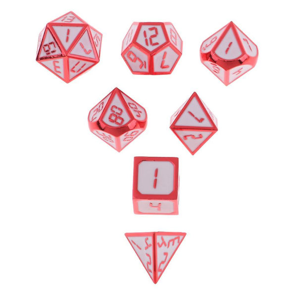 7 st legerade polyedriska set för bordsspelstillbehör A
