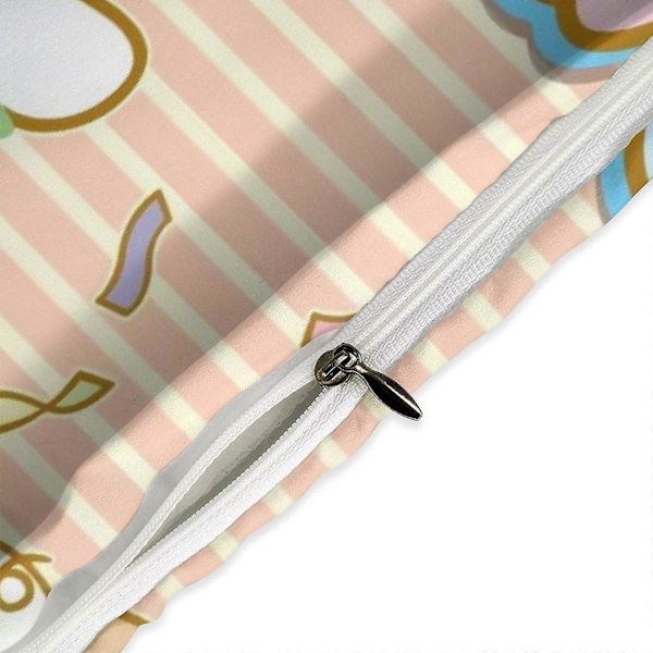 v1458 Cinnamoroll Täcke Set Tjockt Mjukt 3 Delars Sängklädesset Året Runt Täcke med 2 Örngott för Vuxna Kvinnor Flickor Tonåringar Hem Rum Inredning io 135x200cm 53x78in