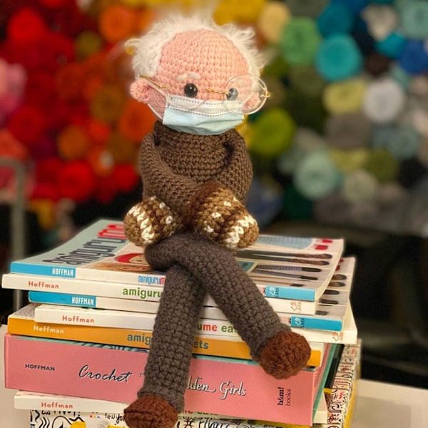 Bernie Sanders-docka 2021, handgjord Bernie Sanders plyschleksak, perfekt souvenirgåva