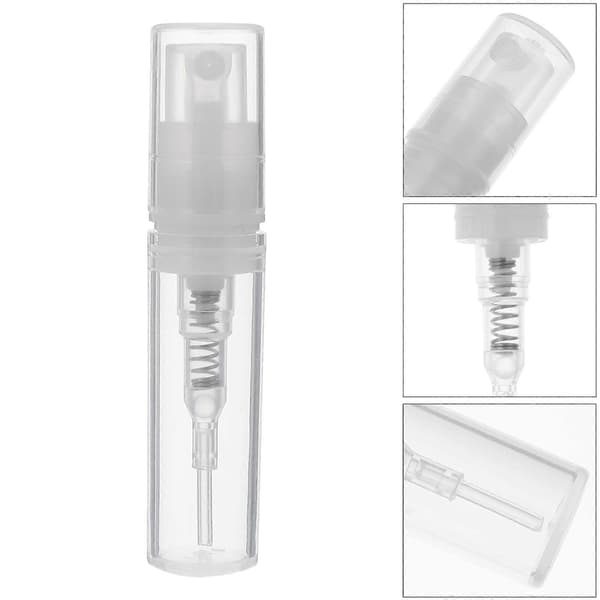 Parfymflaska Plast Sprayflaska för Förvaring Transparent 30-delat Set