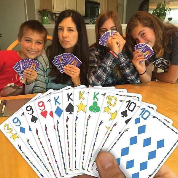 Five Crowns Card Game Family Card Game - Roliga spel för familjens spelkväll med barn$crown Poker brädspelskort, ett måste-spel för familjesammankomster