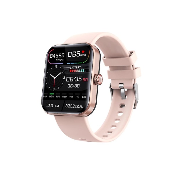 Bluetooth Smart Watch 1.9 Blood Pressure Test Smart Watch Heart Rate Monitoring golden