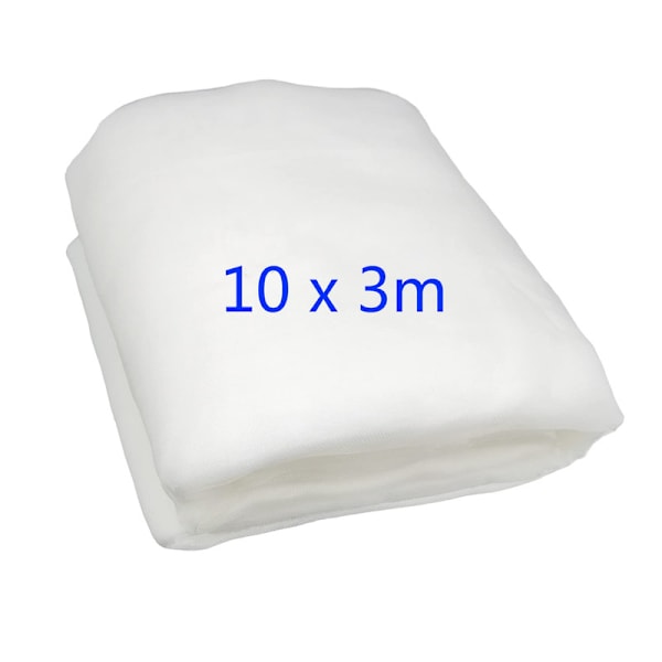 3 m x 10 m hyönteisverkko, tiheäsilmäinen verkko puutarhaan, hedelmätarhaan ja kasvien, kukkien, vihannesten ja hedelmien suojaukseen.