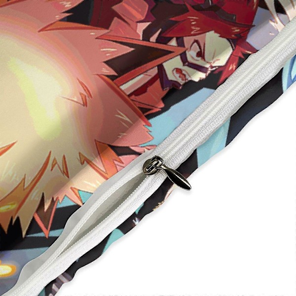 v745 My Hero Academia Anime 3-delars Twin Sängset Blekningsresistent Mikrofiber io745 135x200cm 53x78in
