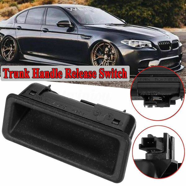 51247118158 Trunk Lid Lock Release Push Button Boot Tailgate Handle Switch for- E60 E90 E91 E92 E92 black