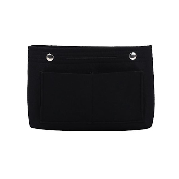 Innlegg veske organizer bag multi rom stor kapasitet myk filt kosmetikk oppbevaringspose