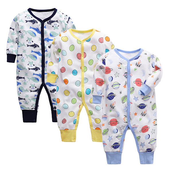 Poikien 3-osainen Neon Sea -tiukka puuvillainen leggings, 3-9 kuukautta. B 3-9 months