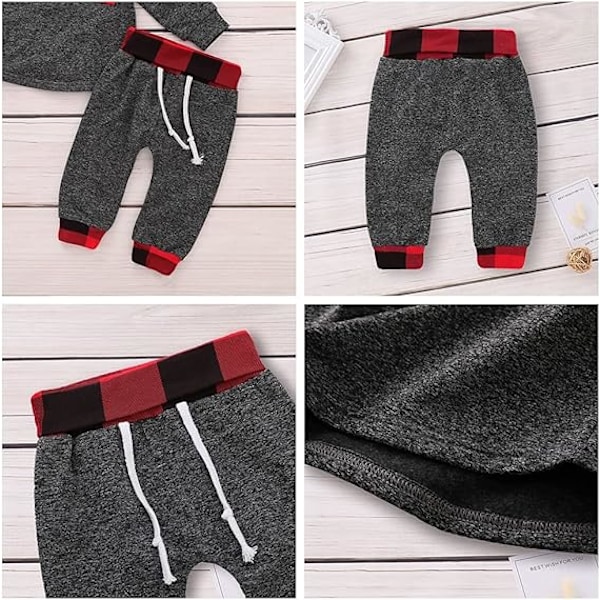 Sportsbeklædning Baby Boy 3 til 24 måneder Hoodie+Bukser Træningssæt Dreng 1 år-3 år Forår Efterår 110 Gray