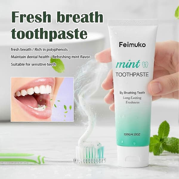 Feimuko Fresh Breath Mint Tannkrem - 120g