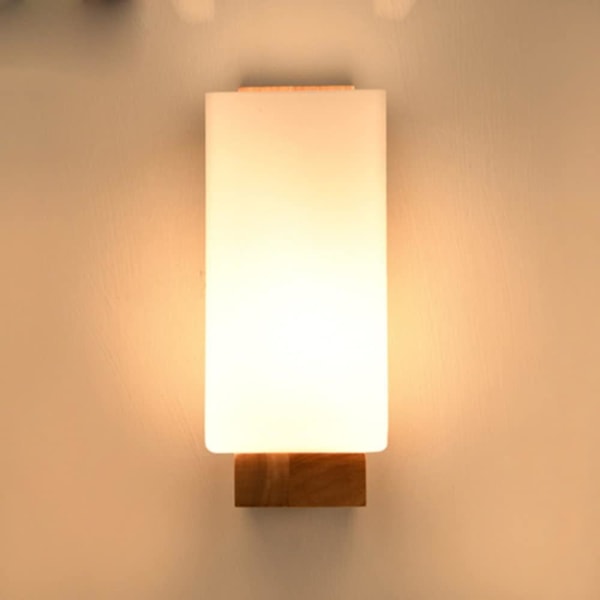 Skandinavisk Simpe Style Trä Vägglampa Vägglampa För Sängbord Vardagsrumstrappa