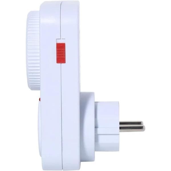 Timer Switch Mechanical Timer Socket 12-Hour Timing Power Off Time Control Switch Power Outlet 16A 3680W Lamp Pump Time Relay