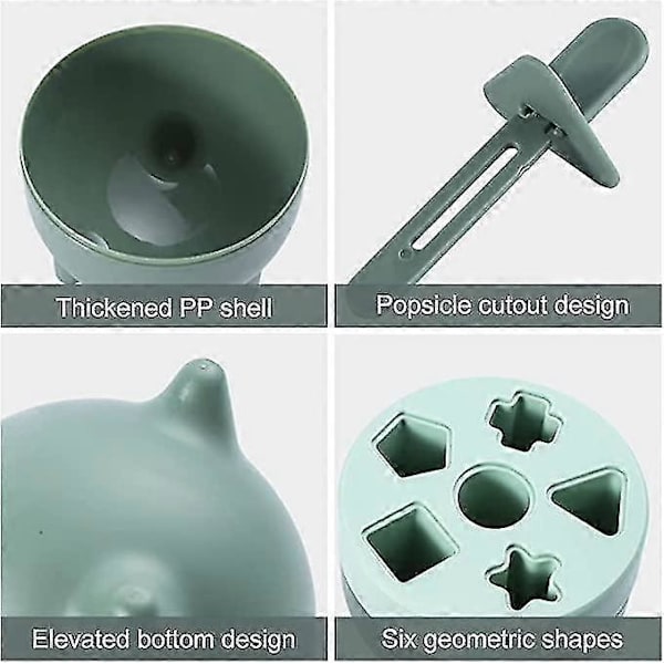 Ispopform, PBA-fri ispopform, 6-huls plast isform, genanvendelige DIY ispindforme til forberedelse
