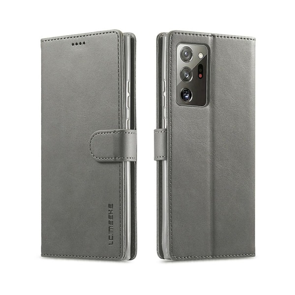 Til Samsung Galaxy Note 20 Ultra læder etui Grey