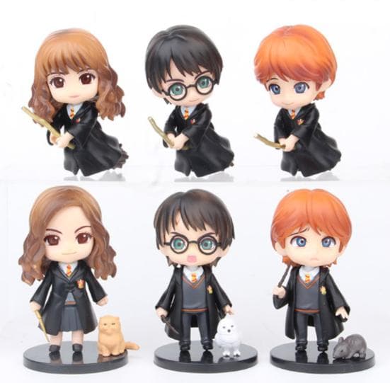 6-pack Harry Potter-figurer 10 cm