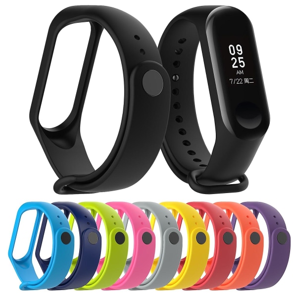 Ersättning Armband i Silikon för Xiaomi Mi Band 6 5 4 3 2, Sport Armband för Xiaomi Mi Band Armband Smart Klockarmband