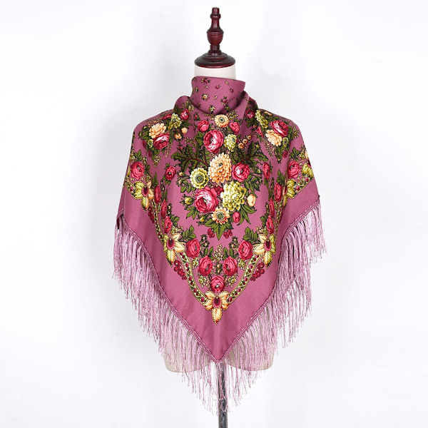 Blomstrete skjerf i etnisk stil 14 14 14 14