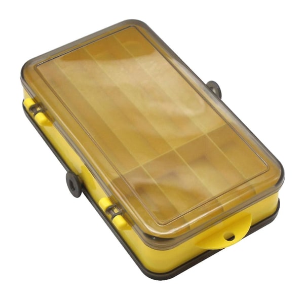 Fiskeutrustning Boxar Lockbete Förvaring Dubbelsidig Hög Hållfasthet Fiske Box Yellow
