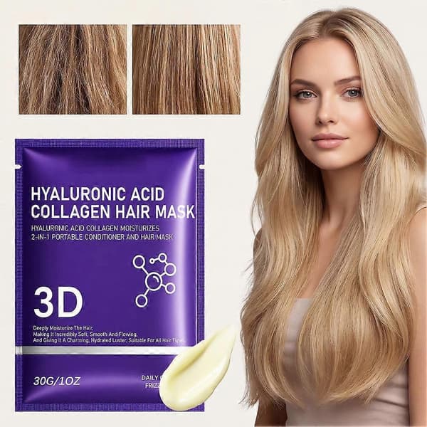 Hyaluronsyre Kollagen Hårmaske - 30g