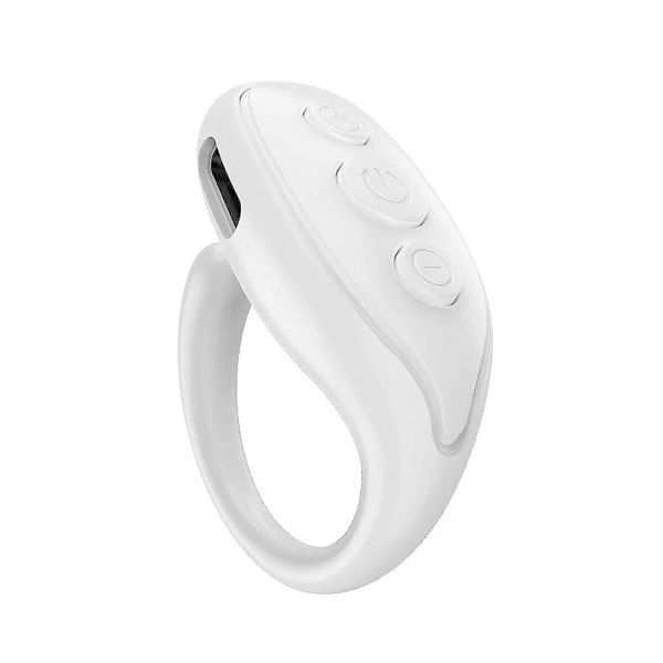 Smart Electronics Bluetooth Assistant Remote Scrolling Ring Clicker - Jxlgv white