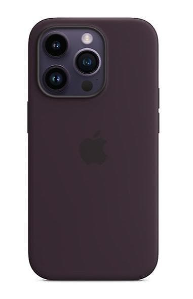 Silikoninen puhelinkotelo yhteensopiva iPhone 14 Pron kanssa Elderberry