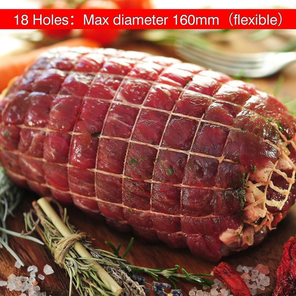 5 m lihaverkkorulla koko 18 elastinen savustettu liha siipikarjaverkko lihateurastaja