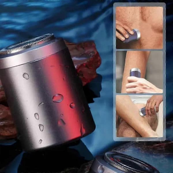 Mini Shaver, Mini Electric Shavers for Men, Sopani Portable Shaver silver silver 1 spare cutter head