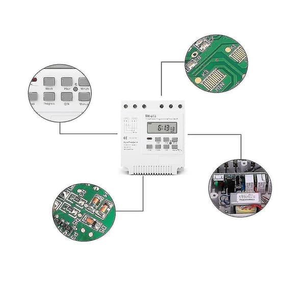 Trefas 380v 415v Programmerbar Timerbryter med Bakgrunnsbelysning