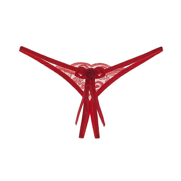 Seksikkäät saumattomat naisten pikkuhousut helmikoristellut alusvaatteet stringit paljetit naisten alushousut kirjonta perhonen seksi läpinäkyvät eroottiset alusvaatteet Red One Size