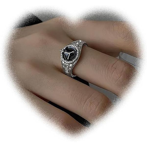 Vintage klockring guld klocka knogring klocka öppen fingerring retro staplingsring justerbar handgjord ring smycken för kvinnor och flickor
