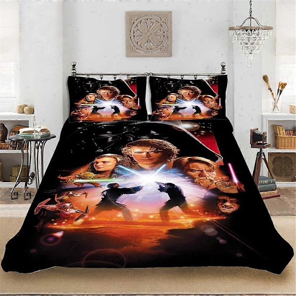 v3283 Sängkläder Star Wars Täcke Påslakan Set Sänglakan IU3283 135x200cm 53x78in