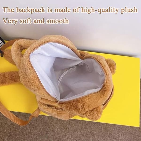 Cute Capybara Plush Backpack, Capybara Stuffed Animal Backpack, Capybara Teen Student Backpack, Kids Birthday Gift