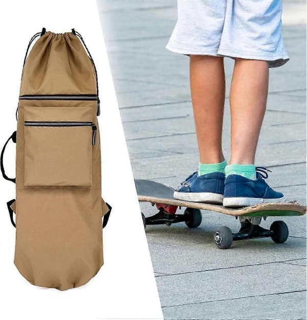 Stilfuld Nylon Skateboard Rygsæk til Mænd og Kvinder, Praktisk og Holdbar
