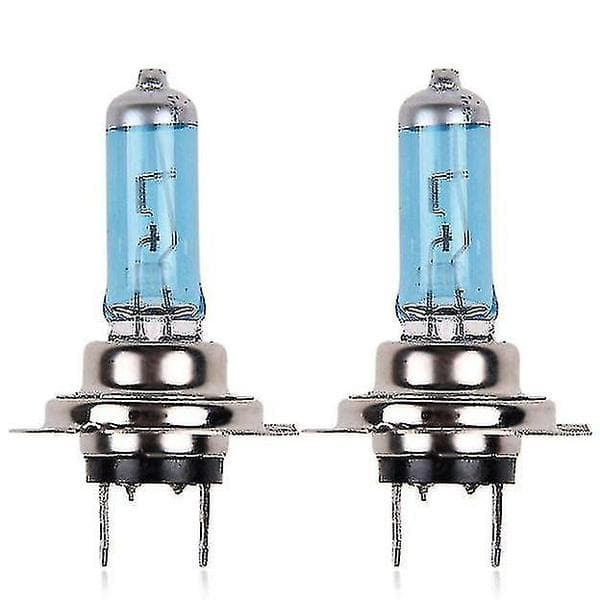 2 stk H7 6000k Xenon Gass Halon Lamper 100w 12v
