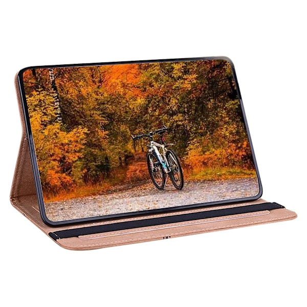 Fodral för iPad Pro 13 (2024) i PU-läder med mönstertryck, surfplattafodral med stativfunktion - Multicolor Rose