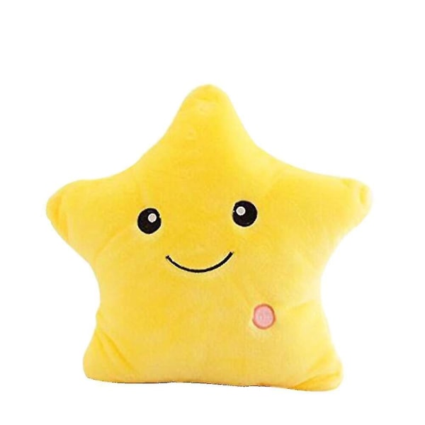 Regenboghorn Glödande Blinkande Led Ljus Stjärna Stuffed Toy