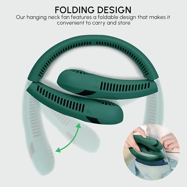Halsventilator USB Genopladelig Personlig Ventilator
