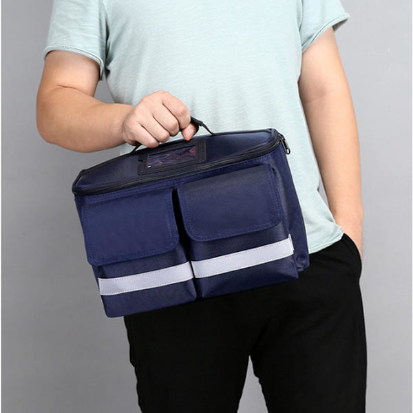 Första hjälpen kit Haversack väska tom bärbar vattentät första hjälpen väska utomhus bilar nödsituation överlevnad väska camping reseväska (endast väska)