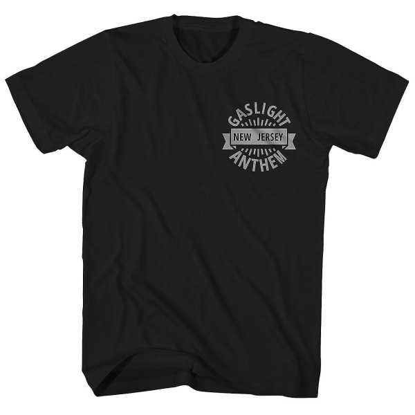 The Gaslight Anthem T-shirt New Jersey Balanced Skull & Heart The Gaslight Anthem Shirt Black XXL