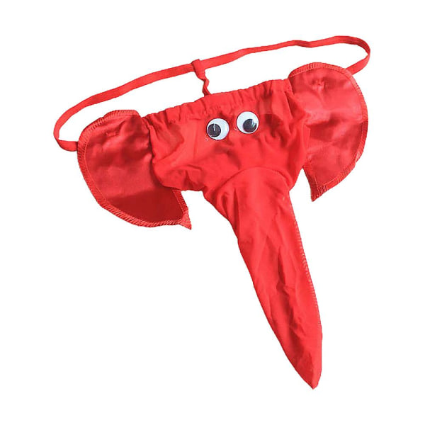 Män Nyhet Elefant G-strängar Trosor Strings Underkläder Underkläder Underkläder Red One Size