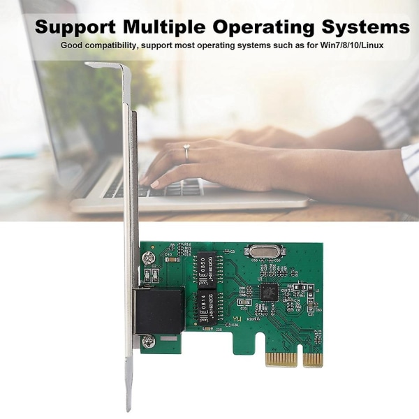 Pci-e yksiporttinen työpöydän Realtek Rtl8111e verkkokortti 10/100/1000mbps Gigabit Ethernet