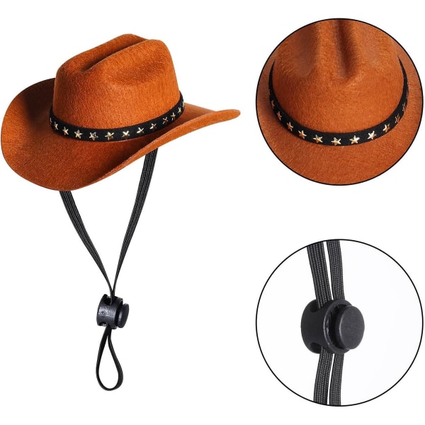 Husdjurscowboyhatt Cosplay keps, Halloweenkostymer för hundar katt, husdjursfestdekoration, minicowboyhatt Medium