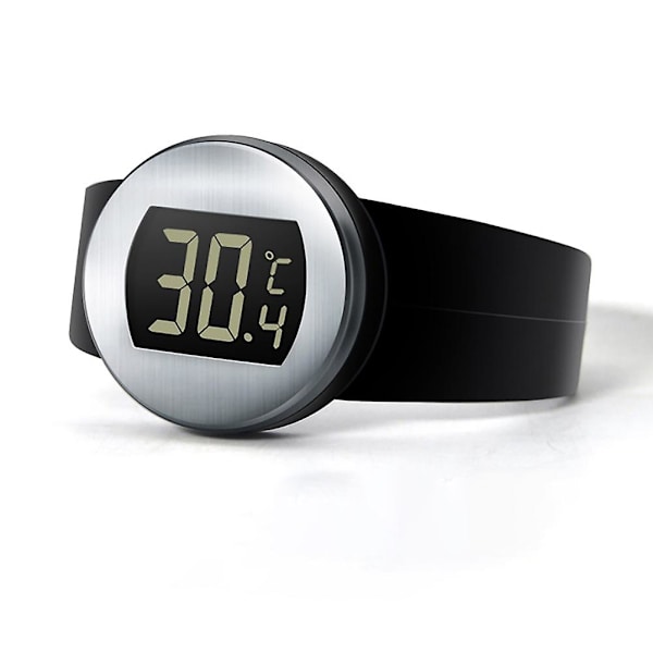Digital Flaska Rött Vin Termometer Bar Dryck Temperaturmätare Klocka LCD Champagne Checker Armband Termometer Köksredskap